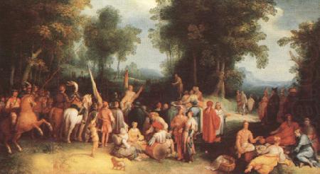 Fohn the Baptist preaching (mk33), CORNELIS VAN HAARLEM